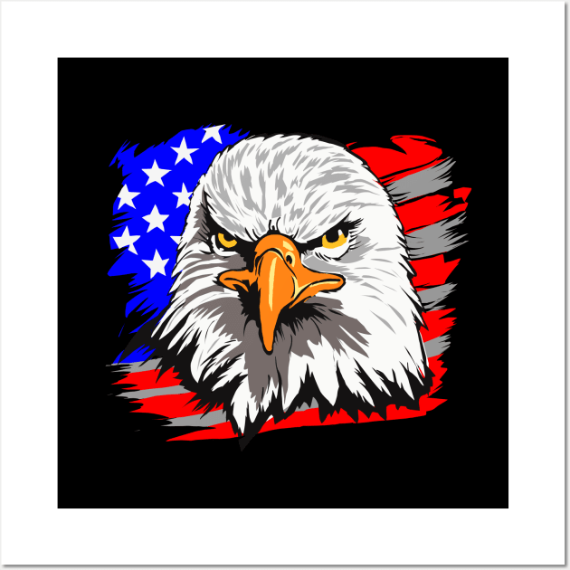 American Eagle Wall Art by Asepart